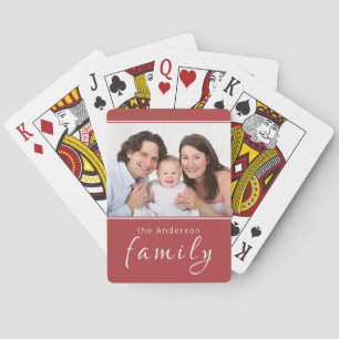 Jeu De Cartes Photo personnalisée Nom personnalisé Cartes de lec