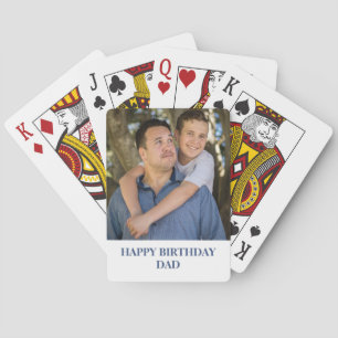 Jeu De Cartes Photo personnalisée Papa Anniversaire Jouer aux ca