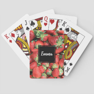 Jeu De Cartes Photo Red Juicy Strawberries