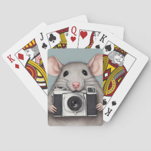 Jeu De Cartes Photographe de Cute Rat