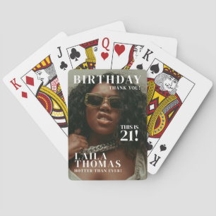 Jeu De Cartes Photos personnalisées Couverture du magazine de fê