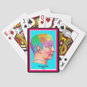 Jeu De Cartes Phrenologie Tête de crâne Personnalité Caractère E