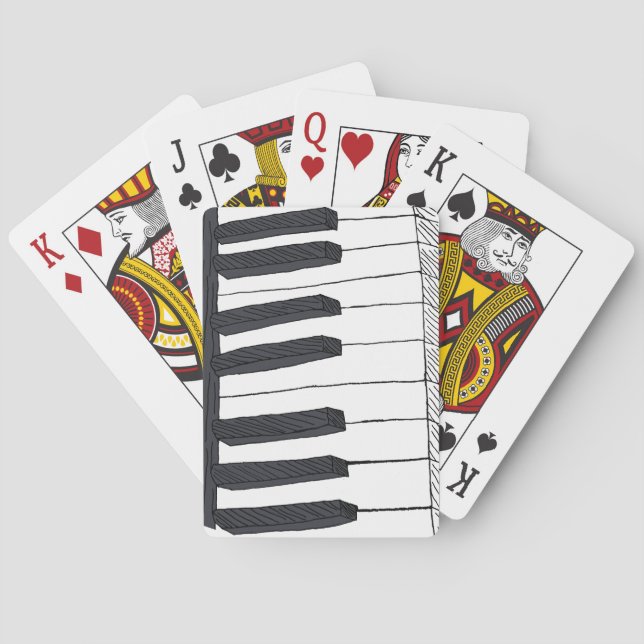 Jeu De Cartes Piano Keys Deck de cartes (dos)