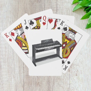Jeu De Cartes Piano Numérique Clavier Instrument de Musique Noir