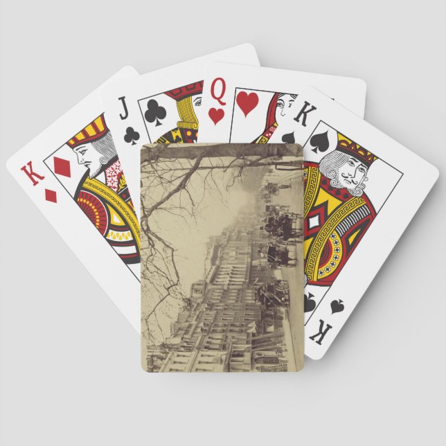 Jeu De Cartes Piccadilly face à l'Est, (photo sépia) (dos)