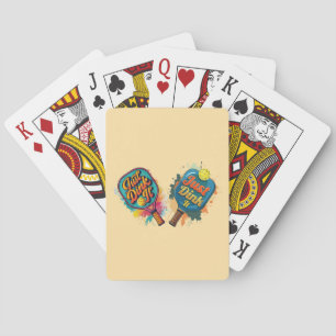 Jeu De Cartes Pickleball Paddle - Design sportif et amusant