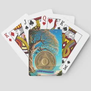 Jeu De Cartes Pièce commémorative d'anniversaire de 1 an de sobr