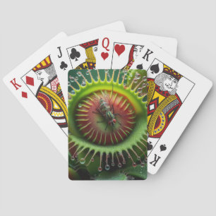 Jeu De Cartes Piège de Vénus Floral Carnivore Fantaisiste