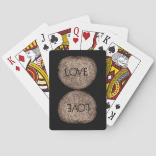 Jeu De Cartes Pierre sculptée "Amour"