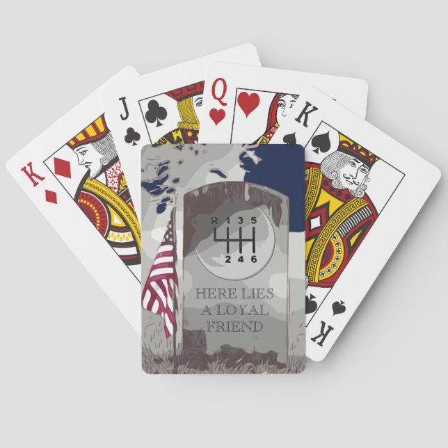 Jeu De Cartes Pierre tombale MANUELLE (dos)