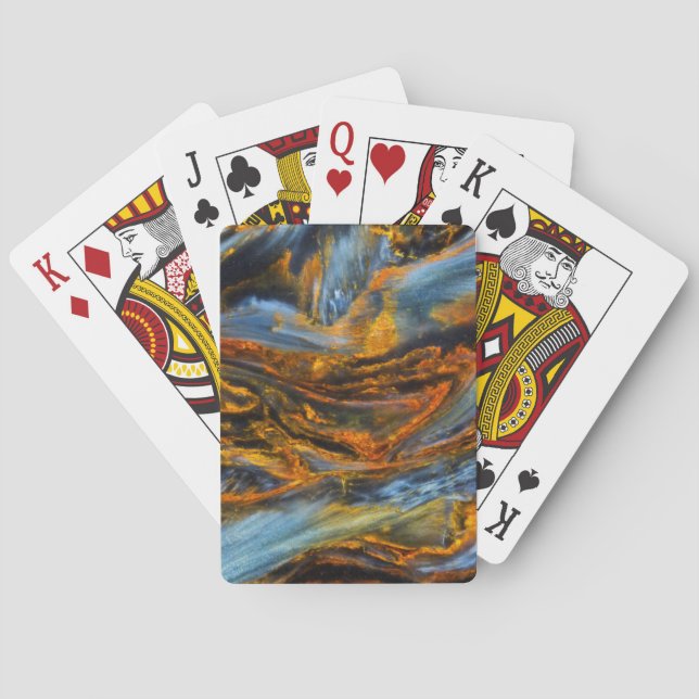 Jeu De Cartes Pietersite à motifs (dos)
