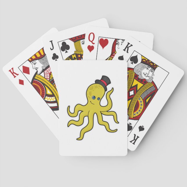 Jeu De Cartes Pieuvre avec Casquette (dos)