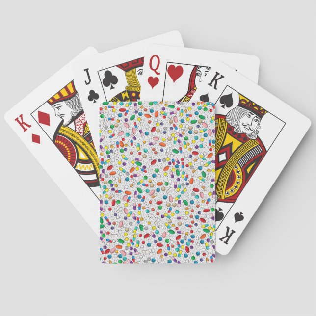 Jeu De Cartes Pill Capsule Medication Cartes de lecture (dos)