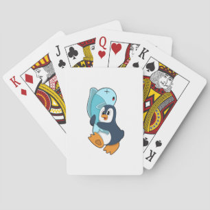 Jeu De Cartes Pingouin avec poisson