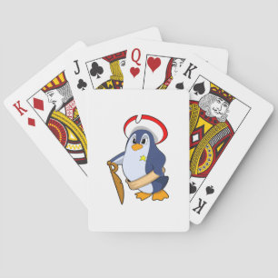 Jeu De Cartes Pingouin comme pirate avec Casquette