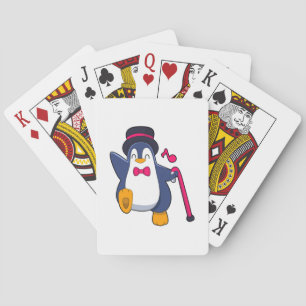 Jeu De Cartes Pingouin en Groom avec Cravate