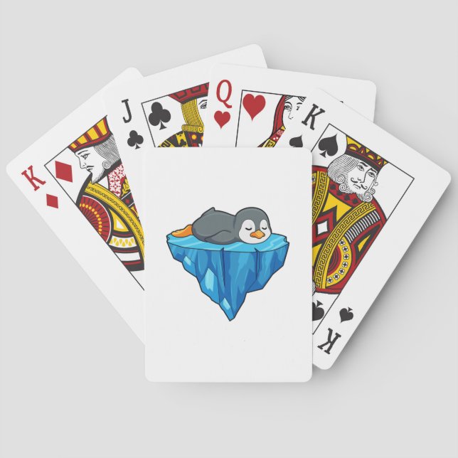 Jeu De Cartes Pingouin sur glace floc (dos)