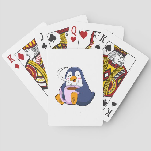 Jeu De Cartes Pingouin with Cup of Coffee (dos)
