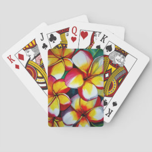 Jeu De Cartes Pink Frangipani en jouant aux cartes