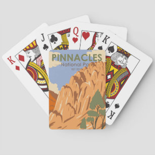 Jeu De Cartes Pinnacles National Park Californie Vintage