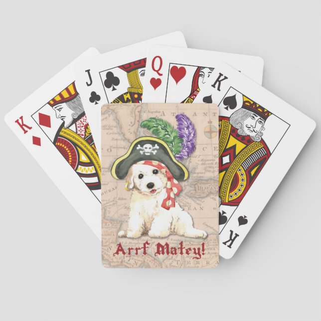 Jeu De Cartes Pirate de Bichon Frise (dos)