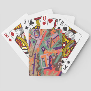 Jeu De Cartes Piscine géo-biologique, Art Abstrait