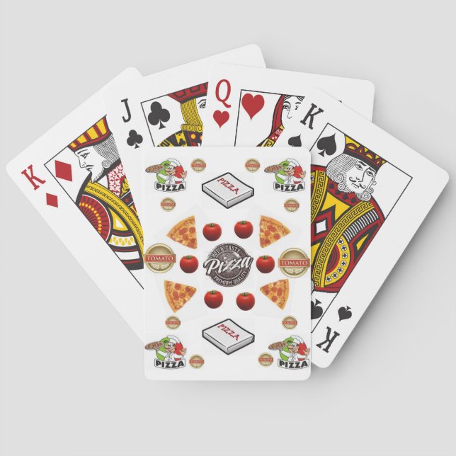 Jeu De Cartes Pizza Playing Card Deck (dos)