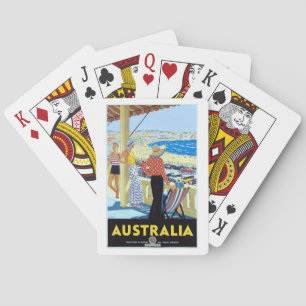 JEU DE CARTES PLAGE BONDI DES ANNÉES 1920
