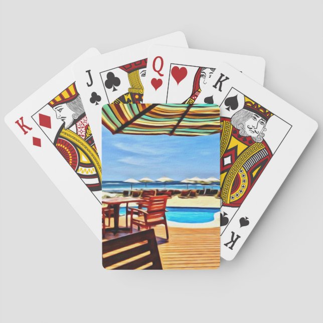 Jeu De Cartes Plage - Cartes De Jeu Classiques (dos)