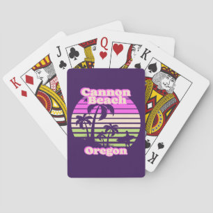Jeu De Cartes Plage de Cannon vintage Oregon