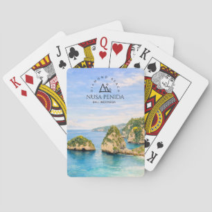 Jeu De Cartes Plage de diamants Bali Aquarelle Mer turquoise
