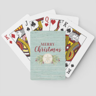 Jeu De Cartes Plage de Noël moderne personnalisée