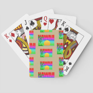 Jeu De Cartes Plage Retro Hawaii Sunset