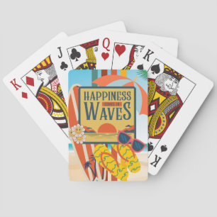 Jeu De Cartes Plage rétro jouer aux cartes