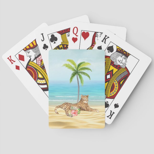 Jeu De Cartes Plage tropicale cartes de jeu (dos)
