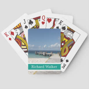 Jeu De Cartes Plage tropicale personnalisée