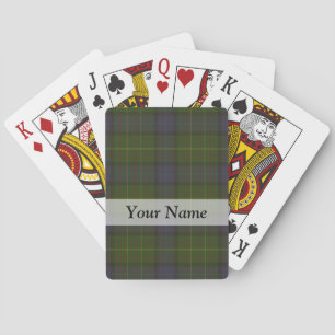 Jeu De Cartes Plaid de tartan vert