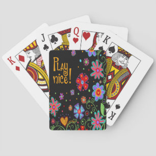 Jeu De Cartes Plaisir Floral Jouer Nice Inspirivité