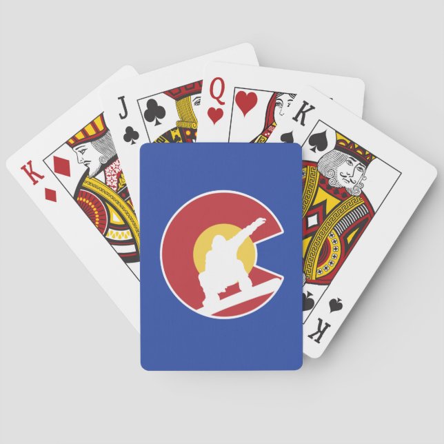 Jeu De Cartes Planche à neige Colorado (dos)