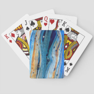Jeu De Cartes planche patiné rustique