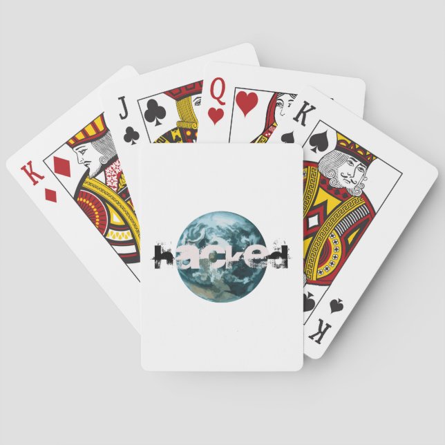 Jeu De Cartes planète Terre piratée (dos)