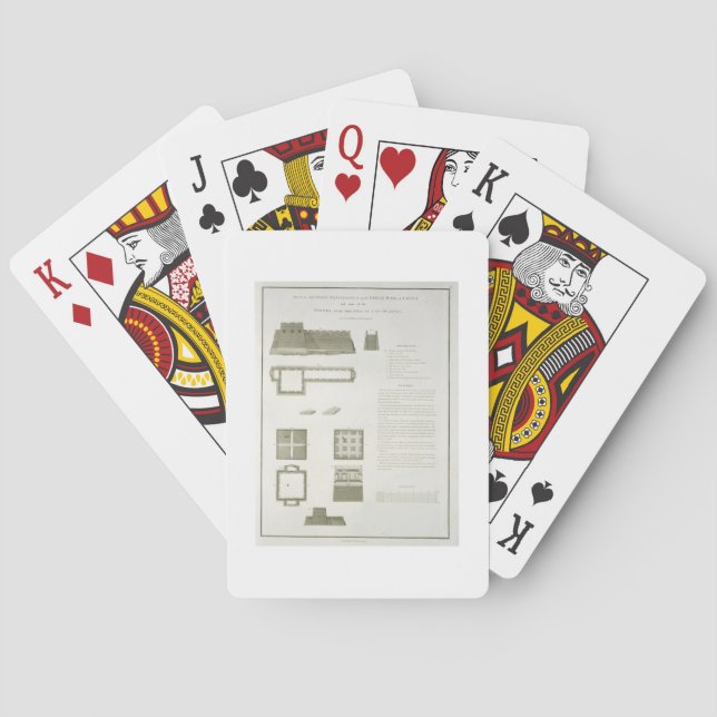 Jeu De Cartes Plans, sections et élévations de la Grande Muraill (dos)