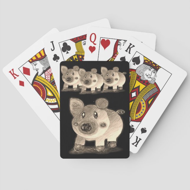 Jeu De Cartes Plaque de carte de jeu de porc (dos)