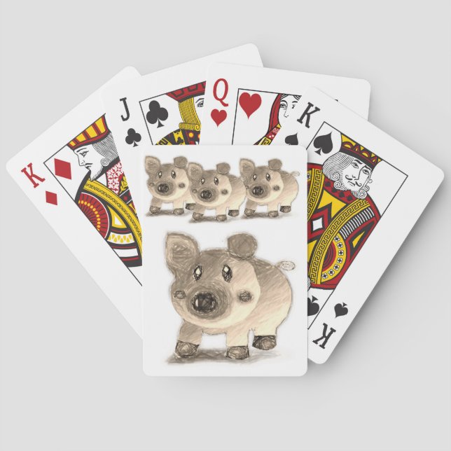 Jeu De Cartes Plaque de carte de jeu de porc (dos)