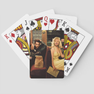 Jeu De Cartes Plat bleu