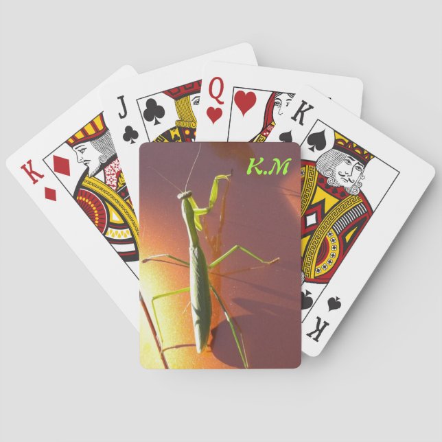 Jeu De Cartes Plate-forme de mante de prière (dos)