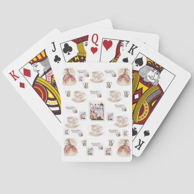 Jeu De Cartes Plateau de carte de jeu de thé (dos)