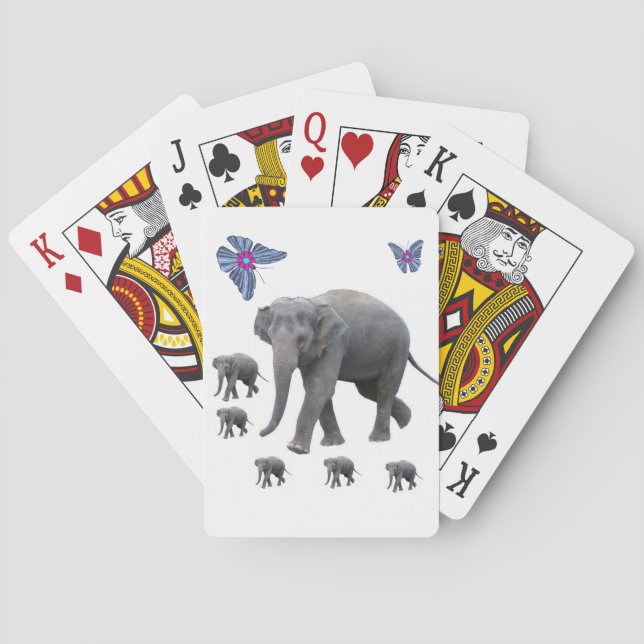 Jeu De Cartes Plateau de carte éléphant (dos)