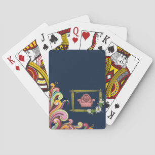 Jeu De Cartes Plateau de cartes de jeu floral