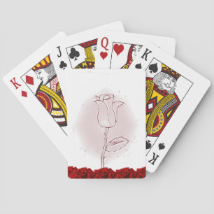 Jeu De Cartes Plateau de cartes de jeu floral